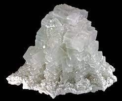<p>• property of minerals: Mineral groups: NON-SILICATES</p><ul><li><p>minerals containing halogen elements combined with one or more elements</p></li></ul>