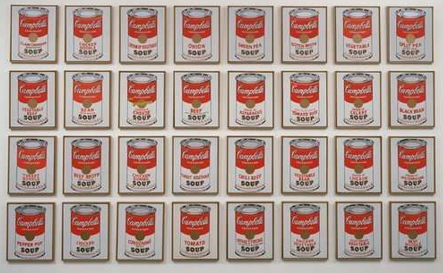 <p>Campbell’s Soup Cans</p>