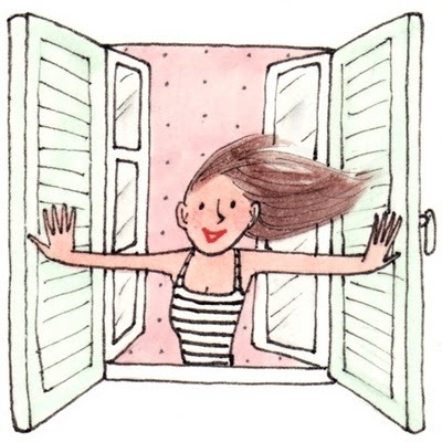 durch das Fenster