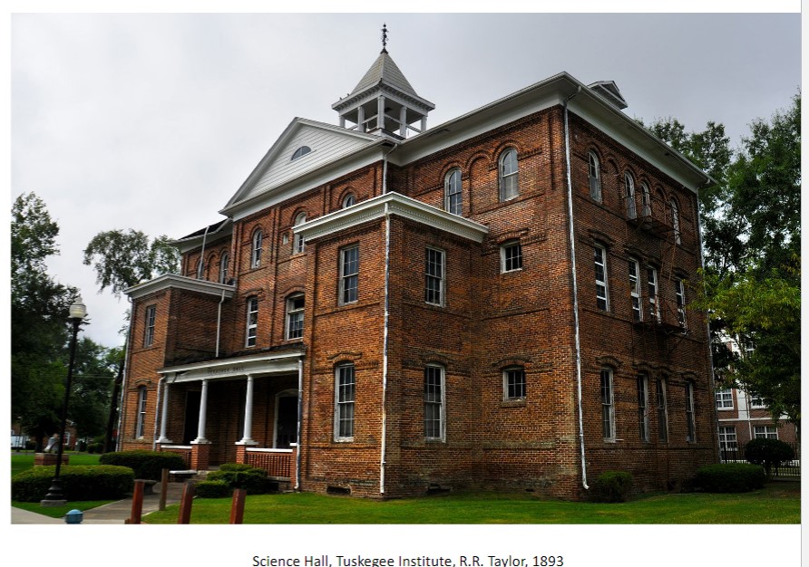 "soldier's home" thesis
taught at Tuskegee Institute 
Early examples of design-built projects: students design the campus buildings in studio, make the bricks in the workshops and work on the construction sites
