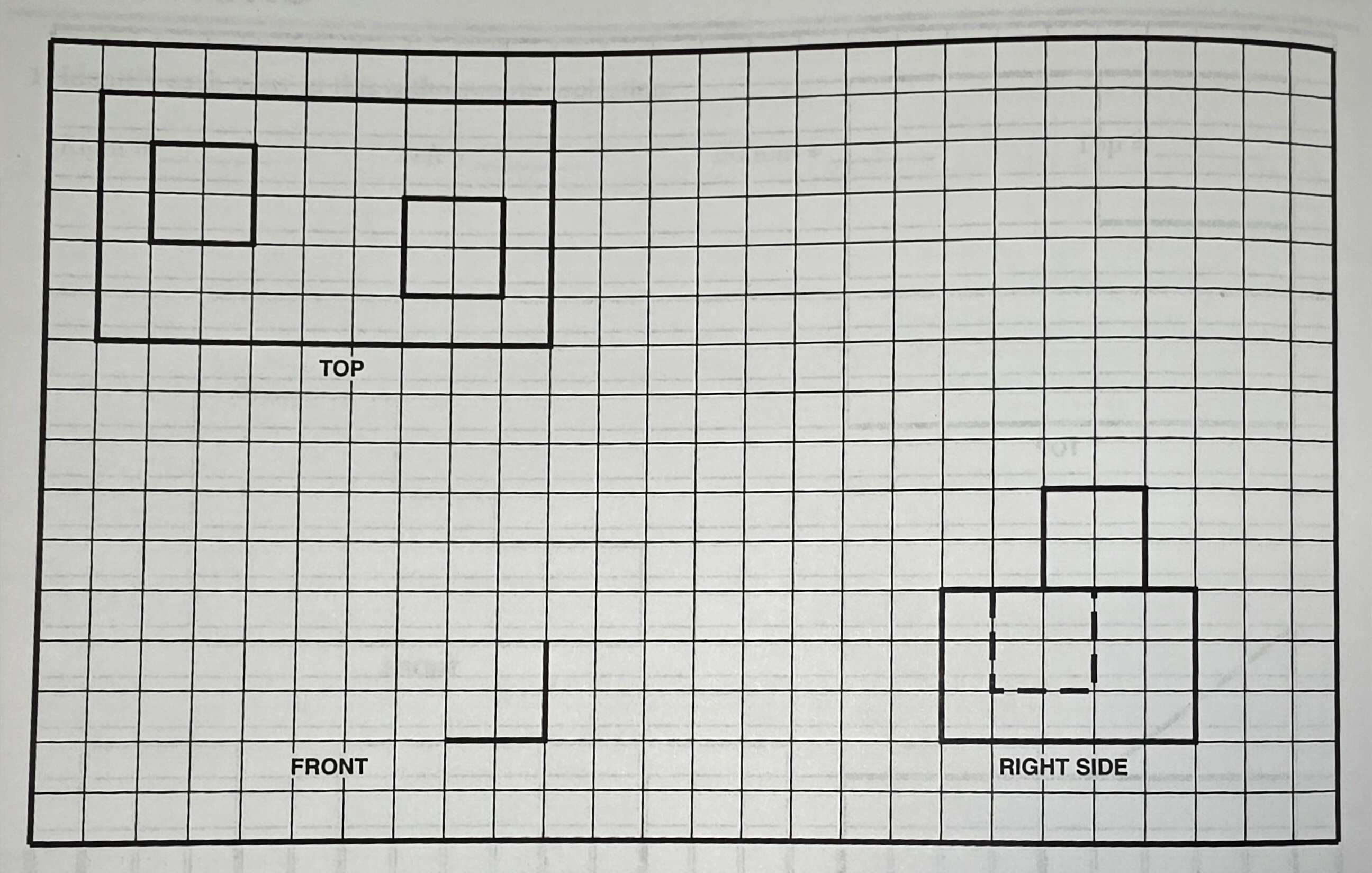 <ol start="3"><li><p><span style="font-family: "Times New Roman", serif;">Complete the front view of this part.</span></p></li></ol><p></p>