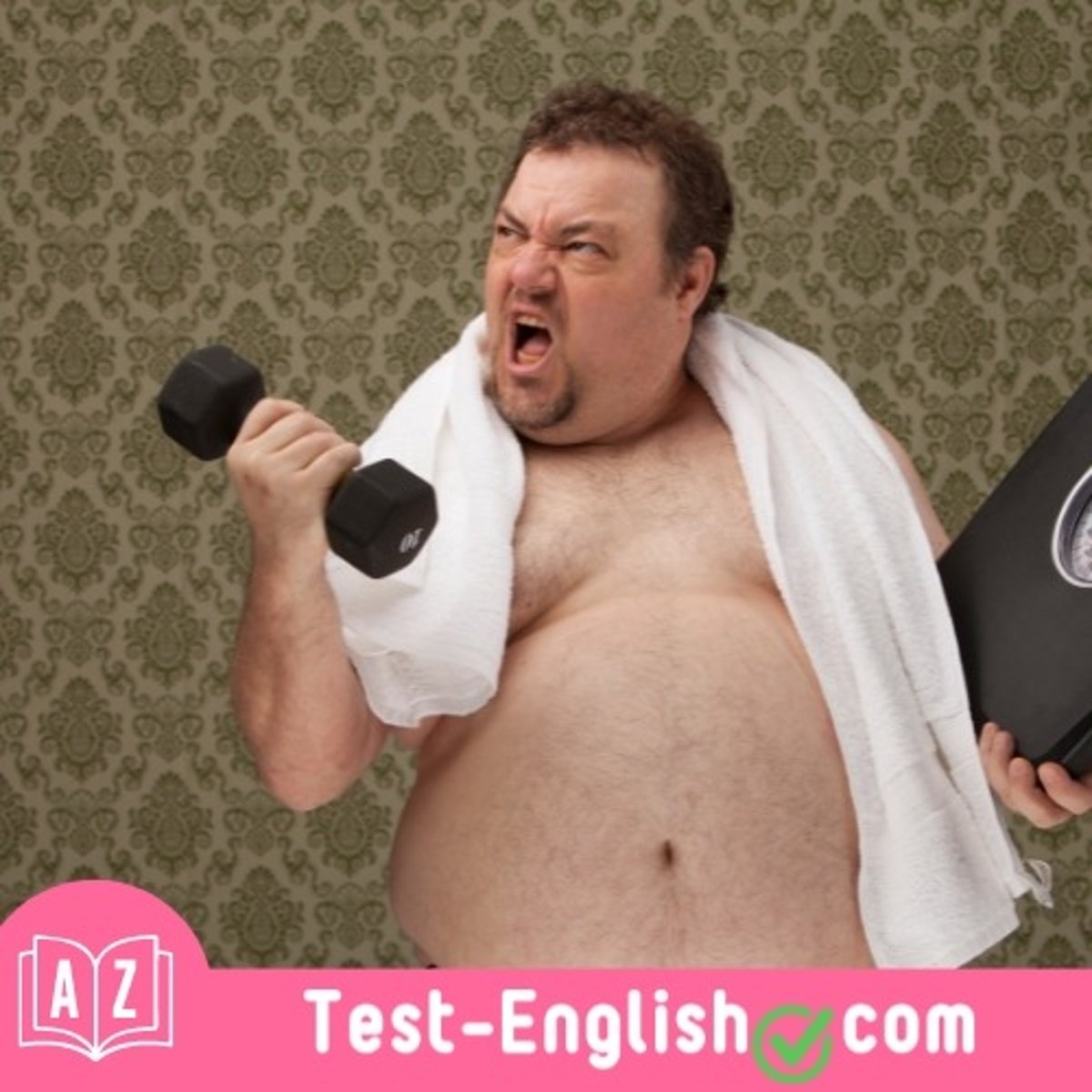 <p>He is _____. He is too fat and needs to lose weight.</p>