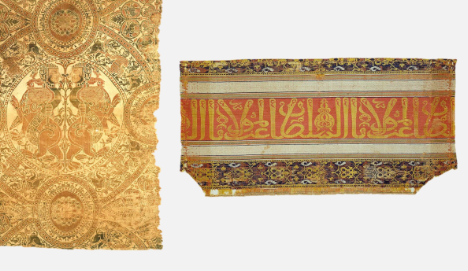 <p>Al-Andalus and later Constantinople and Sicily produced their own silk.</p><p>Other imports from the East were damask, lampas and velvet.</p>