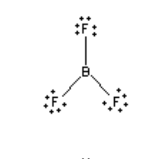 <p>Trigonal planar 120°</p>