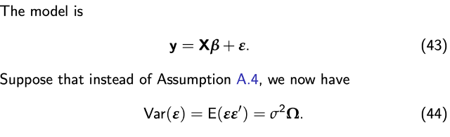 <p>How does this affect the properties of the OLS estimator?</p>