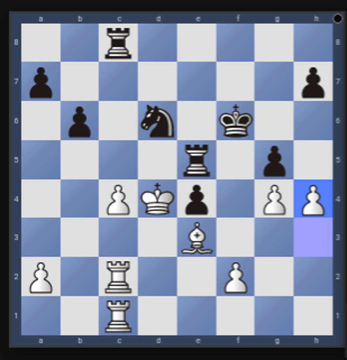 <p>The player captures an opponent piece that was previously defending a piece or square, leading to the previously defended piece or square to come under attack. This is often called removing defender, but to avoid overlap with the distraction motif (where the defender is removed by distracting it away rather than taking it), the more specific, "Capturing Defender" is used instead.</p><p>1.h4 </p><p>white’s king is in trouble, but how to exploit it? Nb5 looks enticing, but b5 is protected by the pawn on c4</p><p>1...Rxc4+ </p><p>Black sacrifices the rook in order to remove the defending pawn</p><p>2.Rxc4 </p><p>white retakes</p><p>2...Nb5# </p><p>and with the defender gone, black now mates</p>