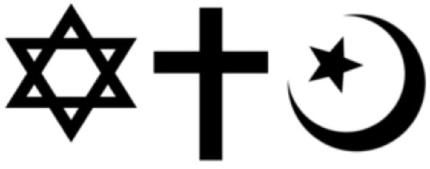 <p>3 religions that regard Abraham as their ancestor in faith: Judaism, Christianity, and Islam.</p>