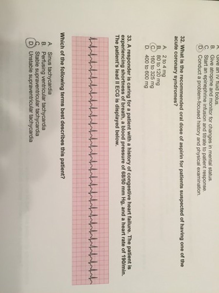 <p>stable supraventricular tachycardia</p>