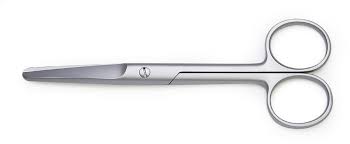Used for cutting suture, dressings, and drains (Suture Scissors)