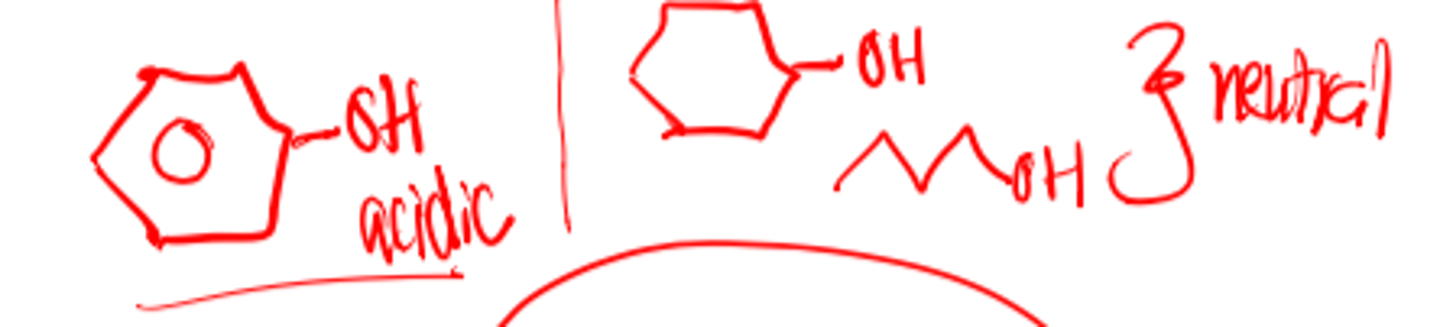 <p>- neutral</p><p>- acidic</p><p>Warfarin has an acidic 4-hydroxyl group due to conjugation</p>