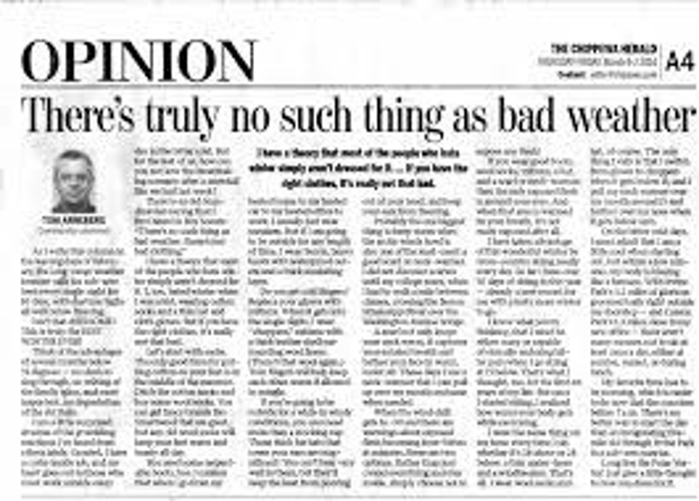 <p>opinion article</p>