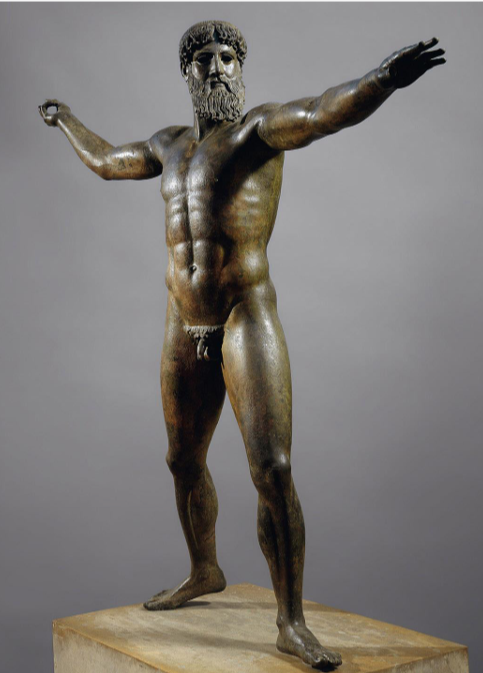 <p>Zeus in Warrior Pose</p>