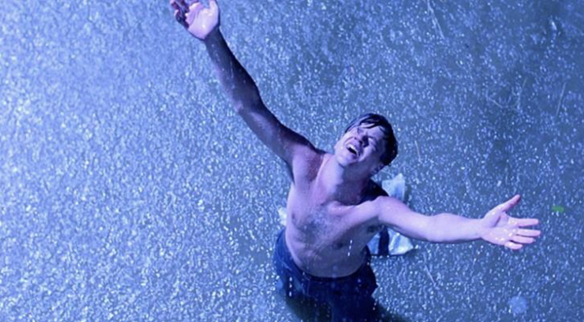 <p>shot with camera above the perceived eyeline</p>