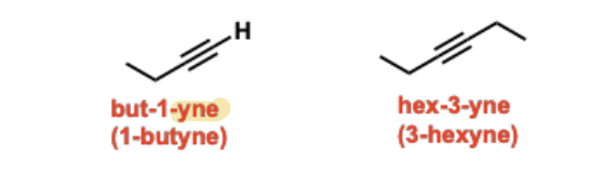 <p>Unsaturated hydrocarbon functional groups containing a carbon-carbon triple bond, which are linear in geometry and have two degrees of unsaturation.</p>
