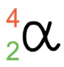 <p>mass number decreases by 4</p><p>atomic number decreases by 2</p><p>nuclear charge decreases by 2</p>