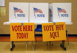<p>to go to the polls</p>