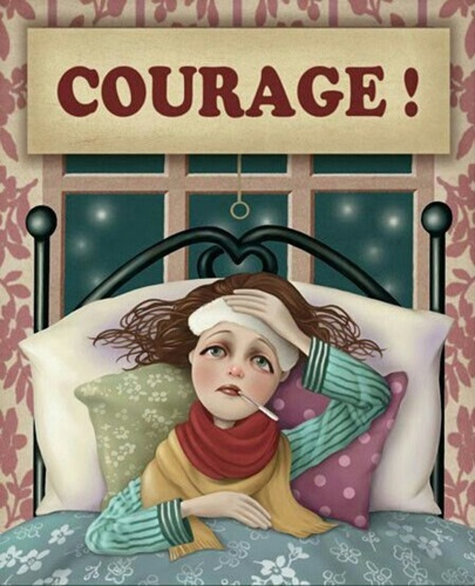 <p>bị cảm lạnh nặng</p>