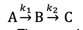<p>explain growth and decay of each compound if <em>k</em><sub>1</sub>&gt;&gt;<em>k</em><sub>2</sub>?</p><p>what is conc vs time graph now</p><p>what is rds?</p>