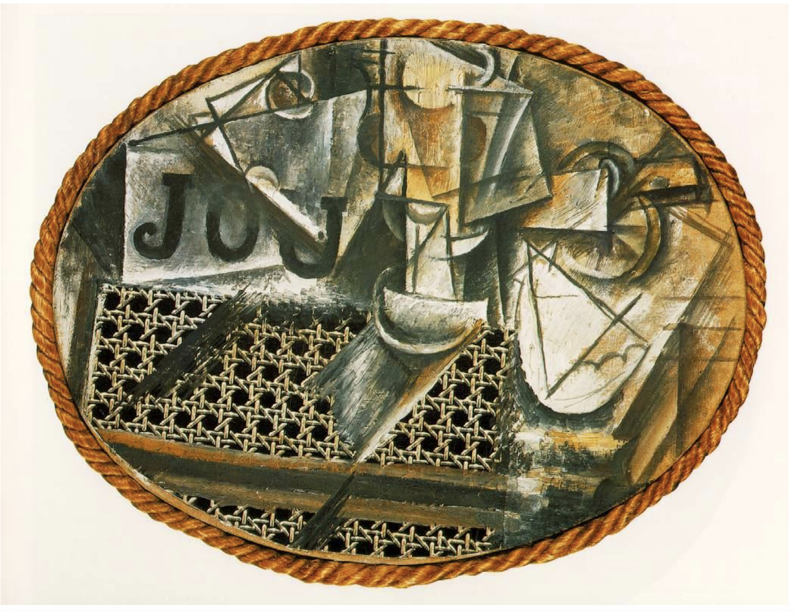 <ul><li><p><span><strong>Key Features</strong>:<br><br></span></p><ul><li><p><span>A mixed-media work that incorporates elements of collage, blending painted forms with actual materials like chair caning.<br><br></span></p></li><li><p><span>The composition plays with the perception of space and objects, breaking them down into simplified shapes and textures.<br><br></span></p></li><li><p><span>It challenges the viewer’s understanding of reality by juxtaposing familiar and abstract elements.<br><br></span></p></li></ul></li></ul><p><span><strong>Memorable Fact</strong>: One of the earliest examples of collage in modern art, symbolizing Picasso’s experimentation with Cubism.<br></span></p>