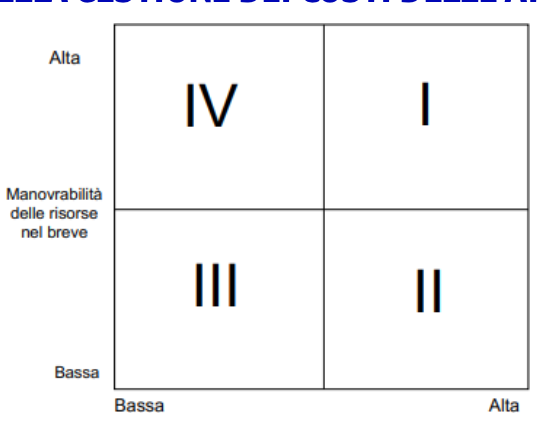 <p>gradi di libertà nella gestione dei costi delle attività</p>