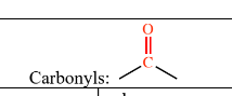 <p>carbon atom double-bonded to an oxygen atom  [C=O] </p>