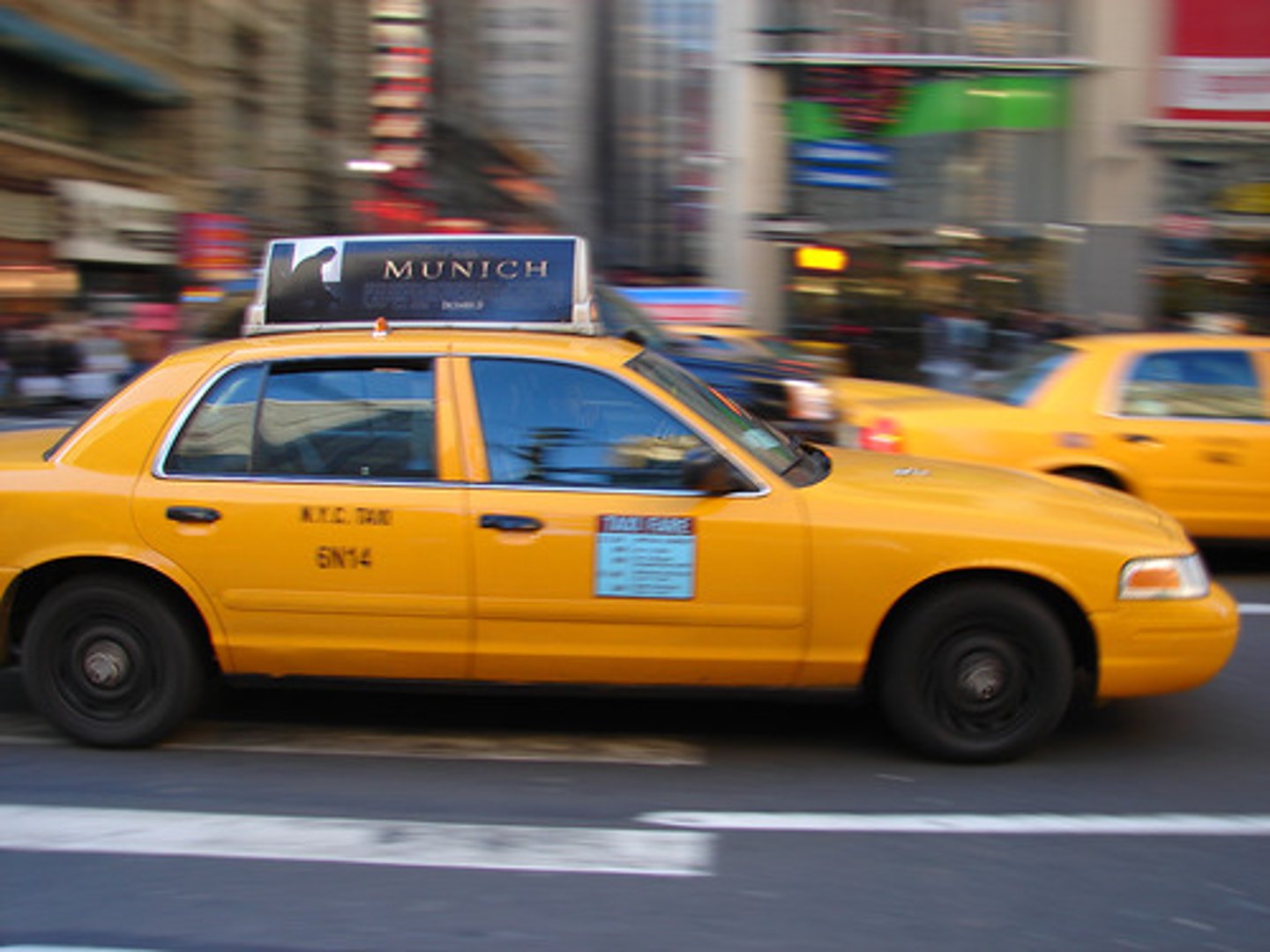 <p>the taxi</p>