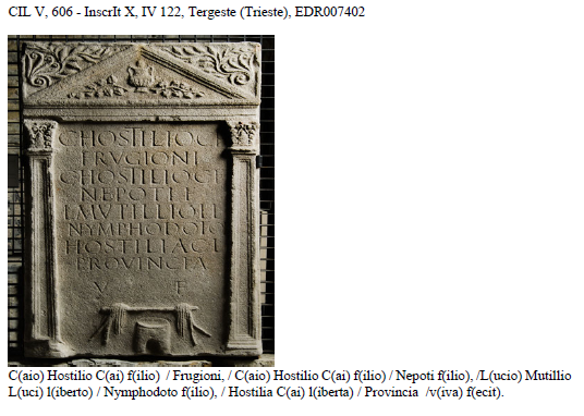 <p>CIL V (Trieste)</p>