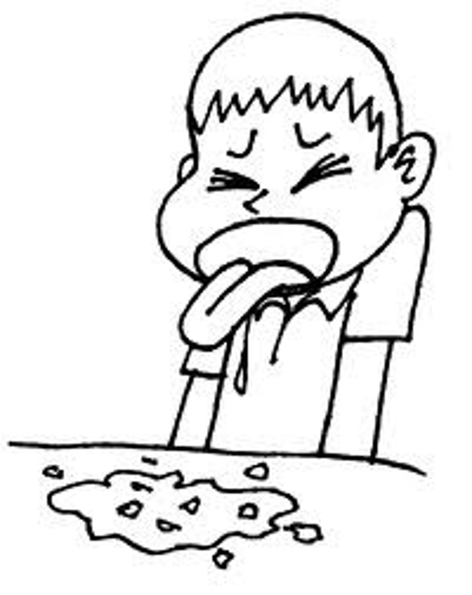 <p>I threw up</p>