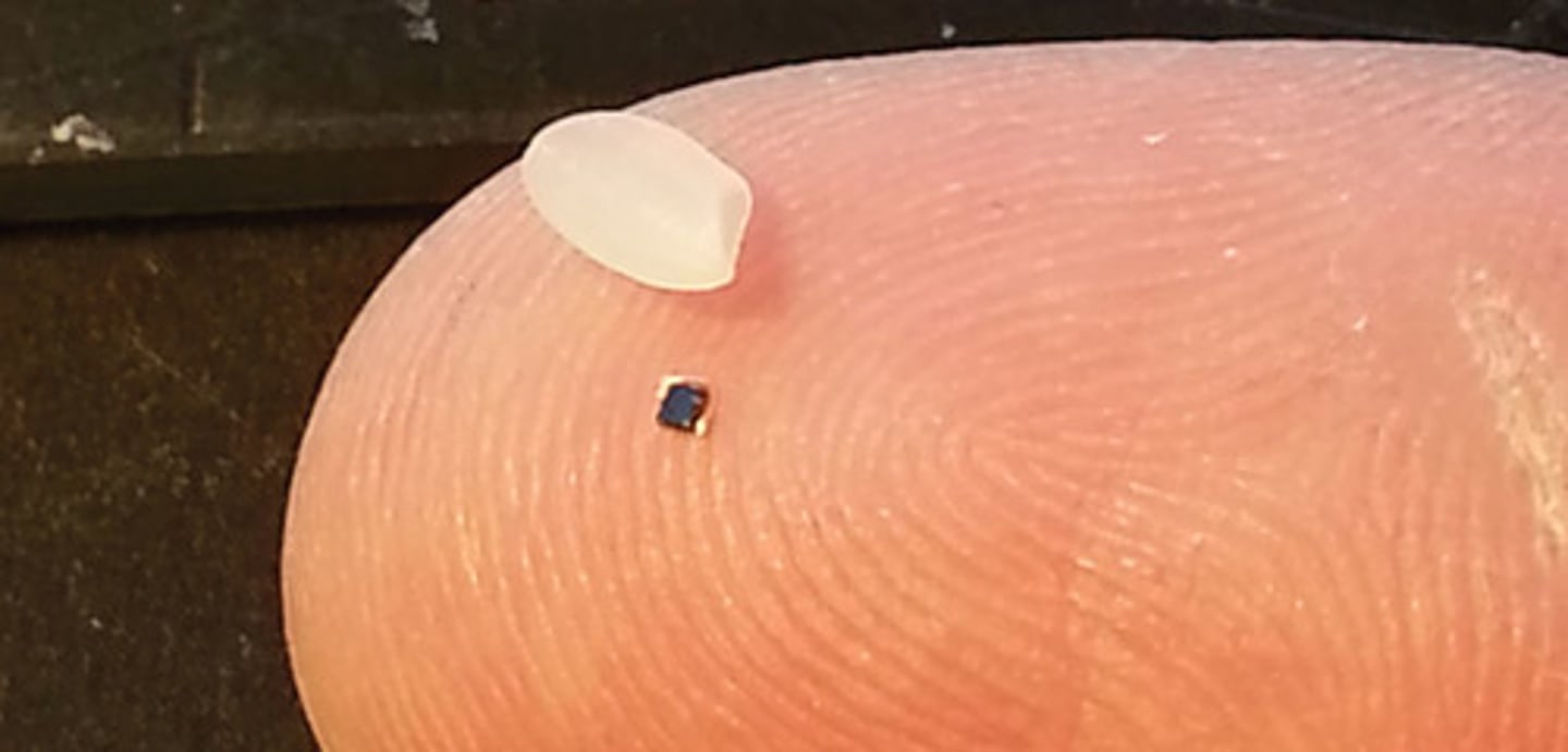 <p>tiny sensors capable of measuring and transmitting information on their environment</p>