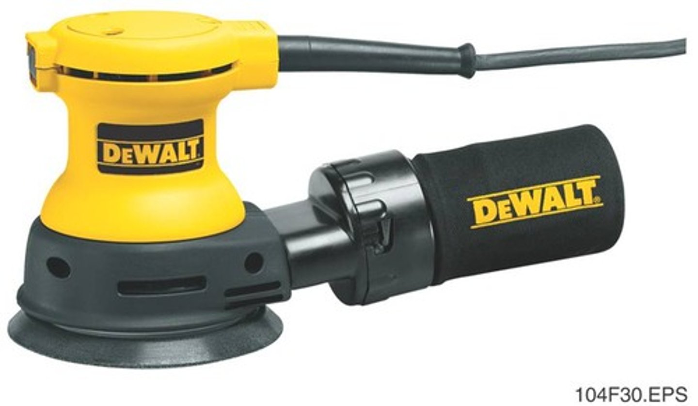 <p>A finishing sander that travels in a circular pattern</p>