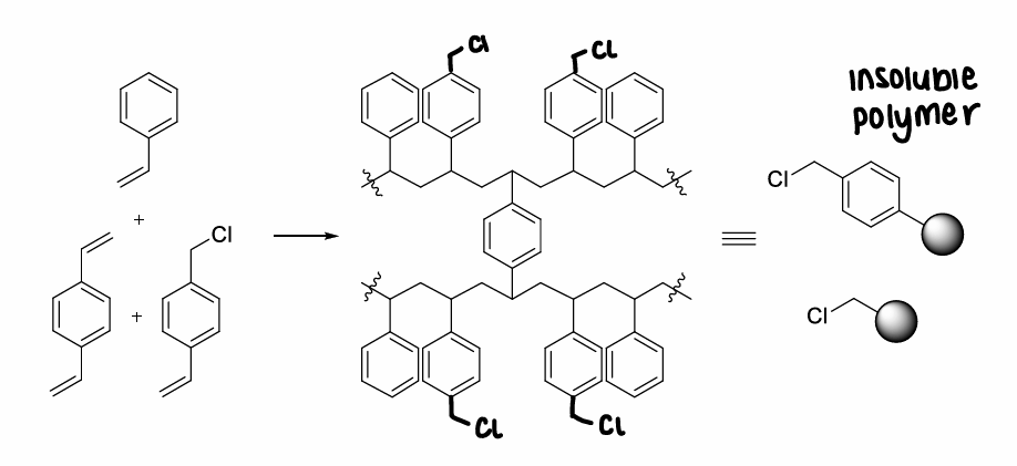 <p>Chloromethyl polystyrene.</p>