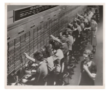 <p>Telephone switchboard: </p><p>One of the old type of telephone, it was used by operators to manually connect calls.</p>