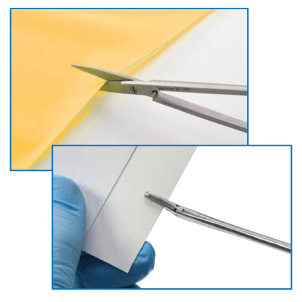 <p>various methods used to monitor the sharpness of surgical instruments (done using latex, latex-free material, index cards, or plastic dowel rods)</p>
