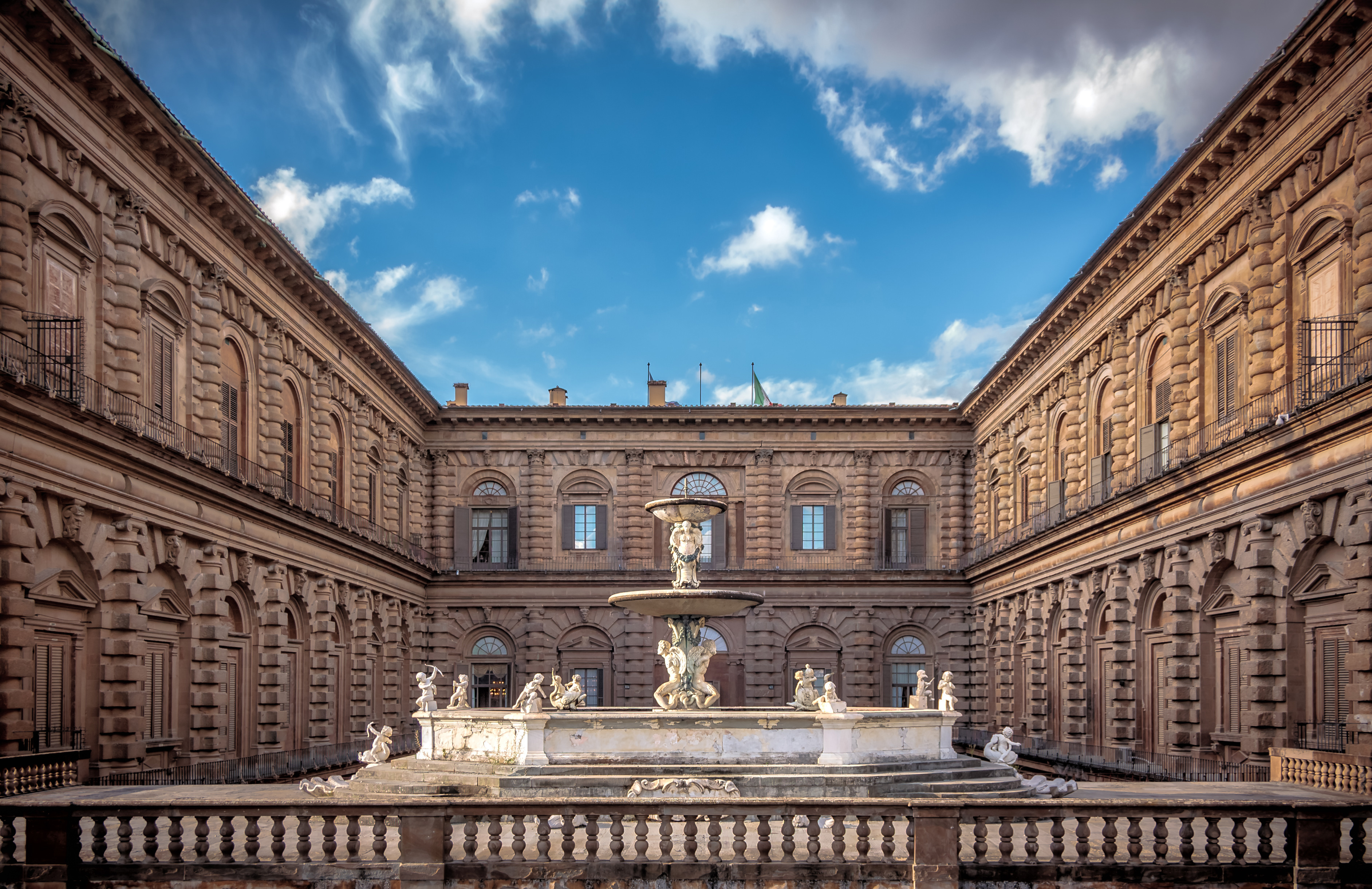 <p>built by Lucca Pitti it is the largest palace in Italy aside from the Vatican</p>