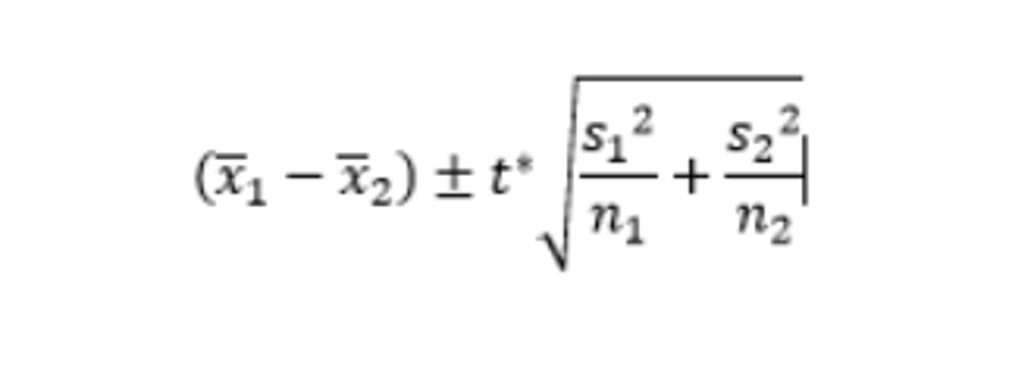 <p>Conditions:</p><p>Conditions:</p><p>1)Representative data</p><p>2) Central Limit Theorem applies (sample size≥30 or distribution has normal boxplots).</p><p>3) Both groups are independent</p><p>Find dfs on calculator</p><p>Make comparison of means to one another in conclusion</p>