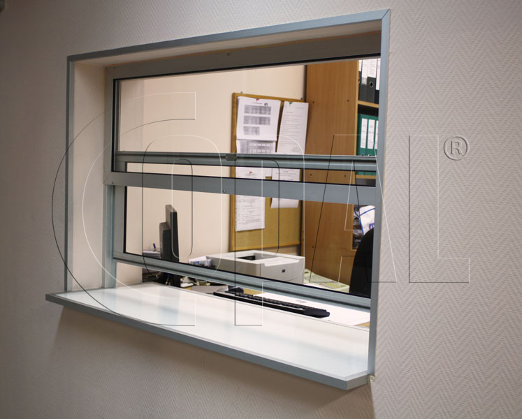 <p>teller’s window</p>