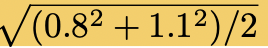 <p>pooled standard deviation between 2 means</p><ul><li><p>sqrt((var1² + var2²)/2)x</p></li></ul>