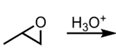 <p>Acid-catalyzed Ring Opening of Epoxides (Nucleophile attacks more substituted side)</p>