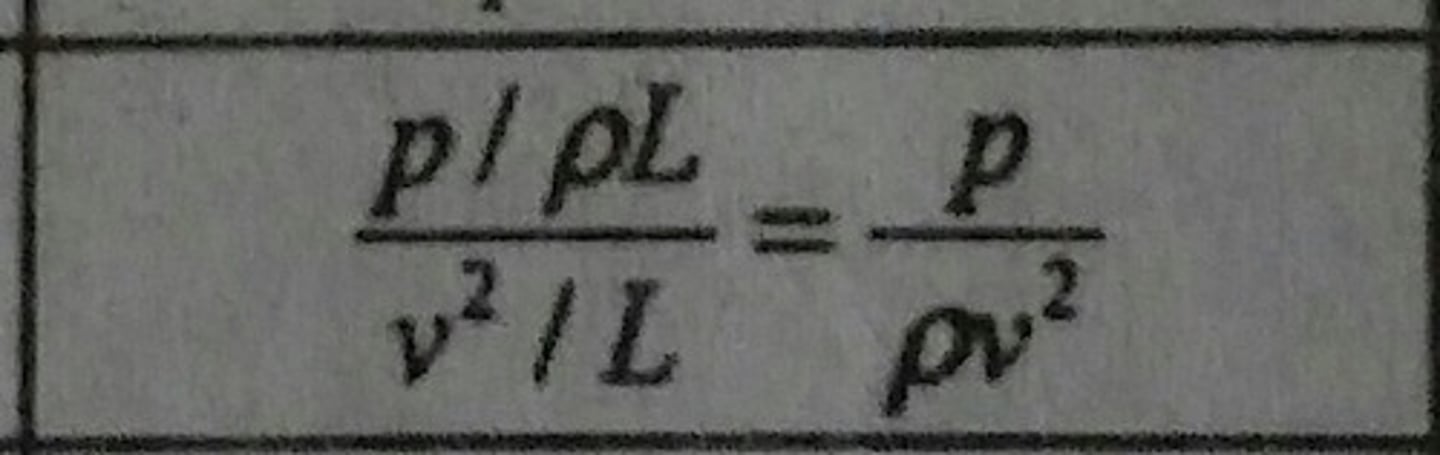 <p>Ratio of pressure force to inertia force</p>