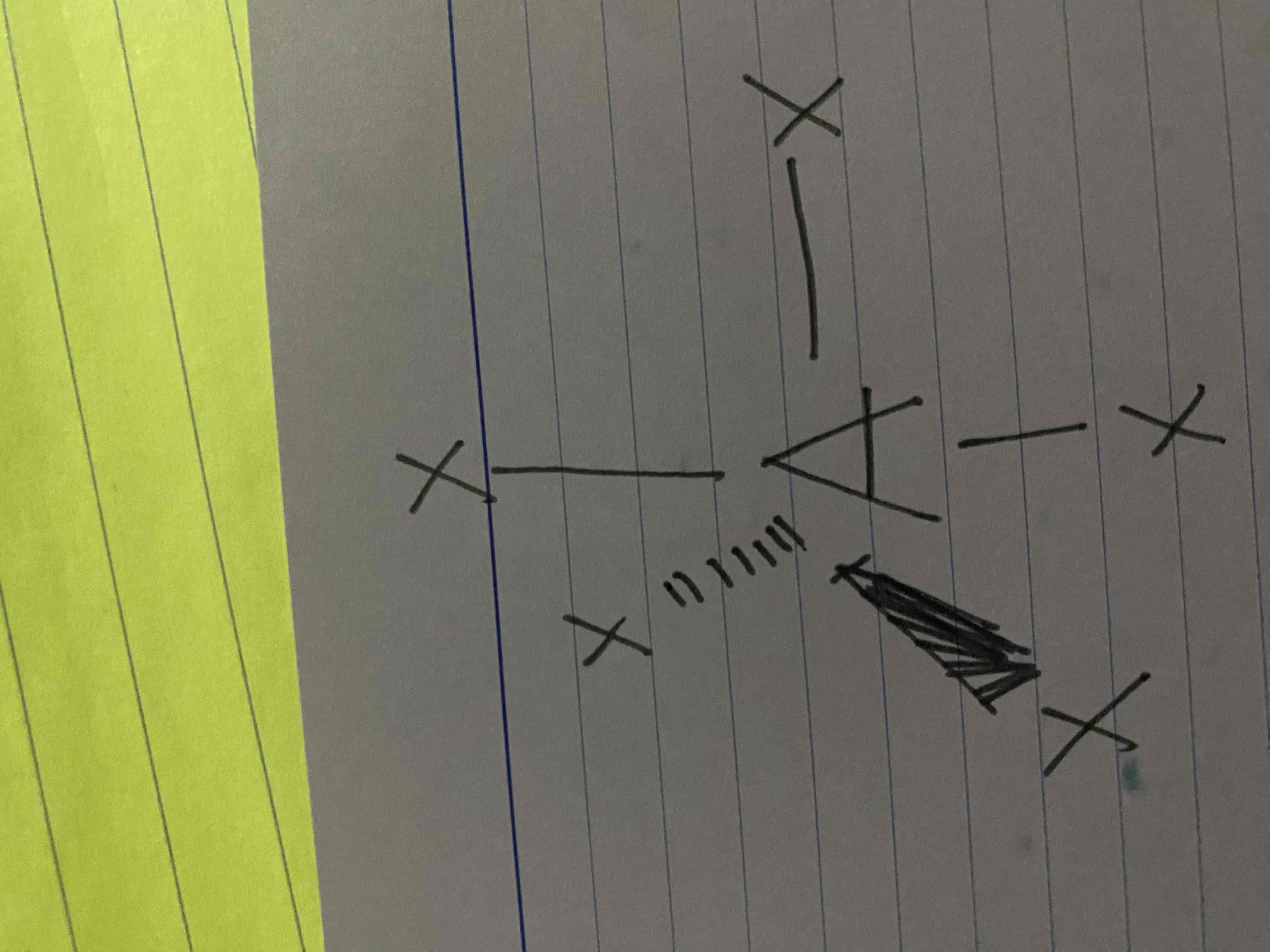 <p>What molecular geometry is shown here?</p>