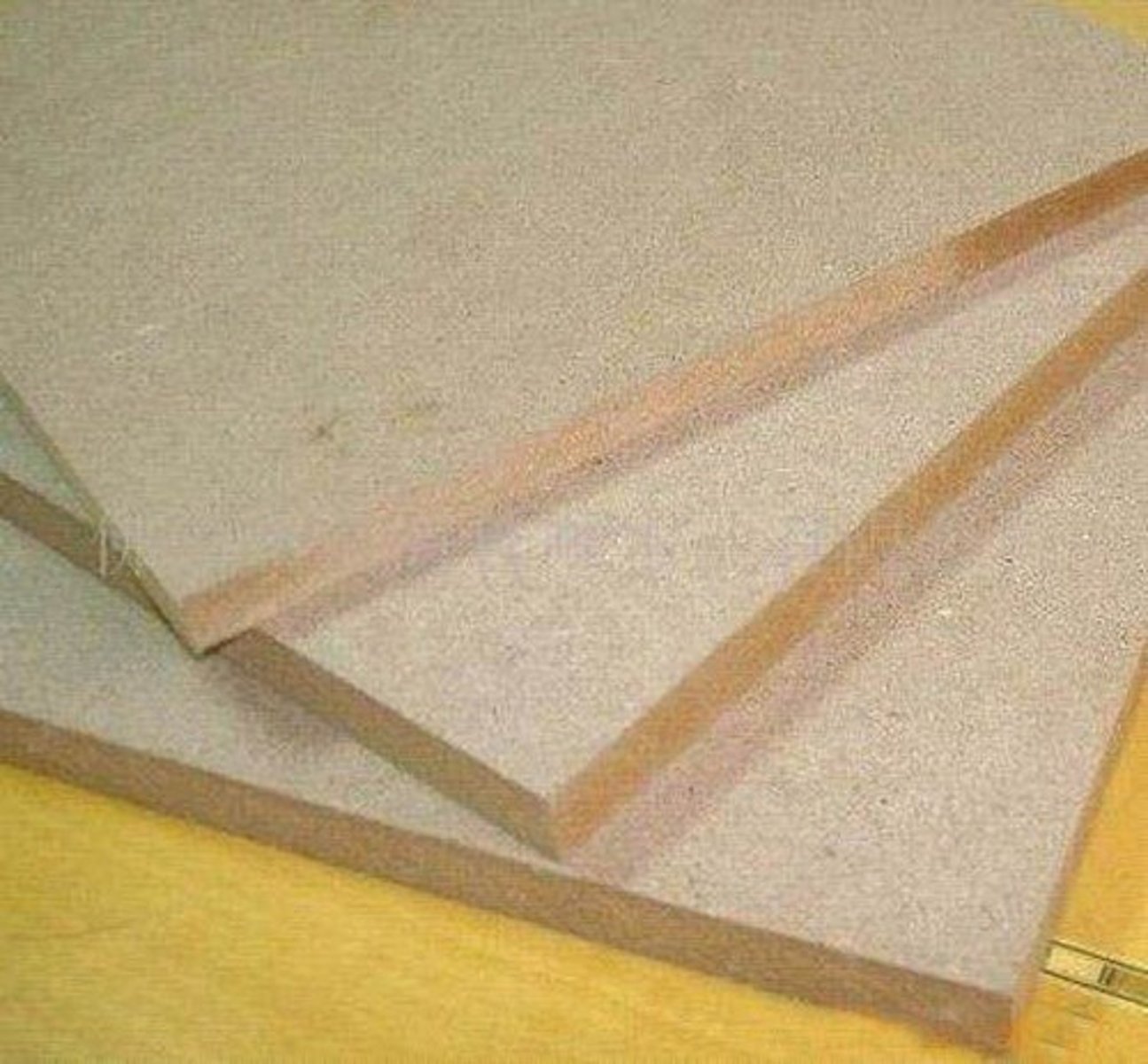 <p>Smooth and easy to finish, absorbs moisture so not suitable for outdoor use</p>