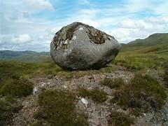 <p>pieces of rock which differ from the bedrock in the area in which they are found</p>