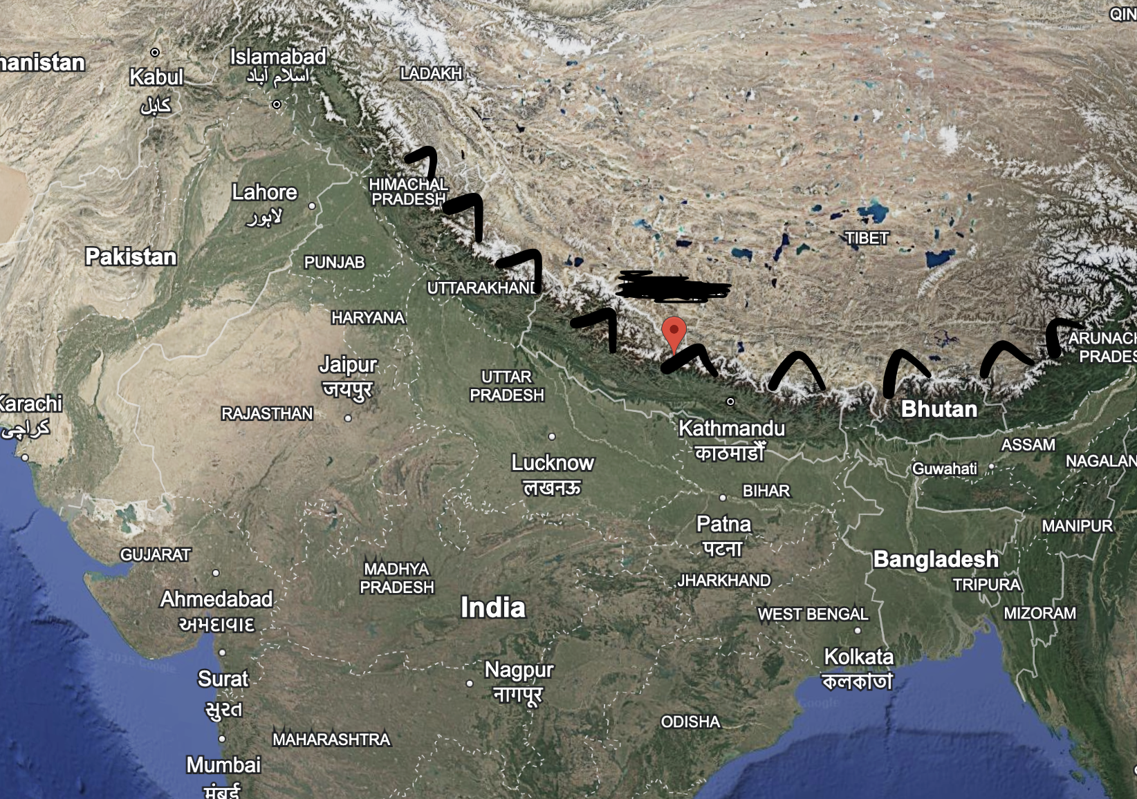 <p>what is this mountain range</p>