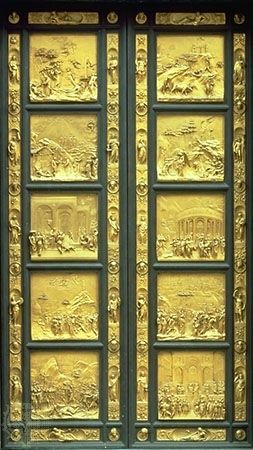 <p><span style="background-color: transparent;"><strong><span>East doors, Baptistery of San Giovanni, Florence made by Ghiberti. It is the entire door. </span></strong></span></p>