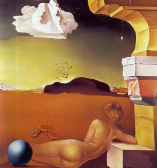 **Nude on the Plaine of Rosas** by Salvador Dali