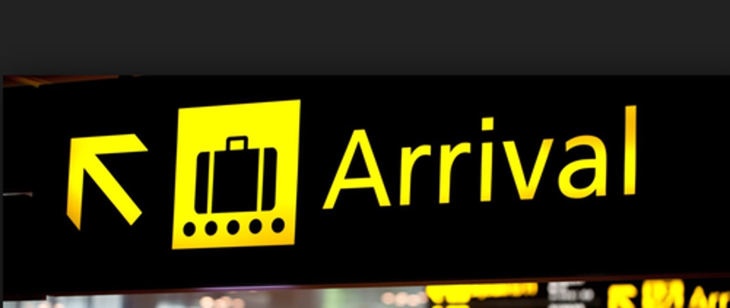 <p>I arrived</p>