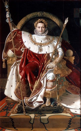<p>Napoleon on His Imperial Throne</p>