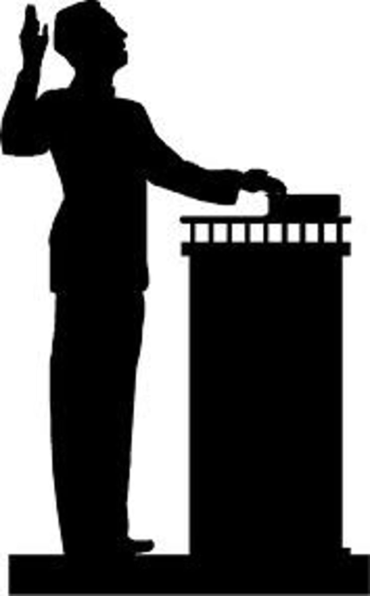 <p>v. affirm or assert; give testimony to</p>