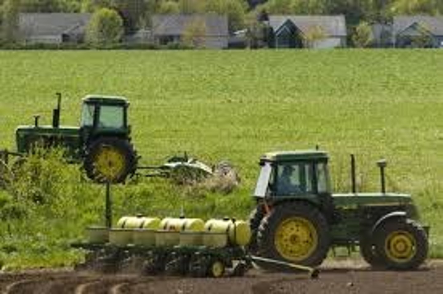 <p>The art and science of farming involving cultivating soil and growing crops</p>