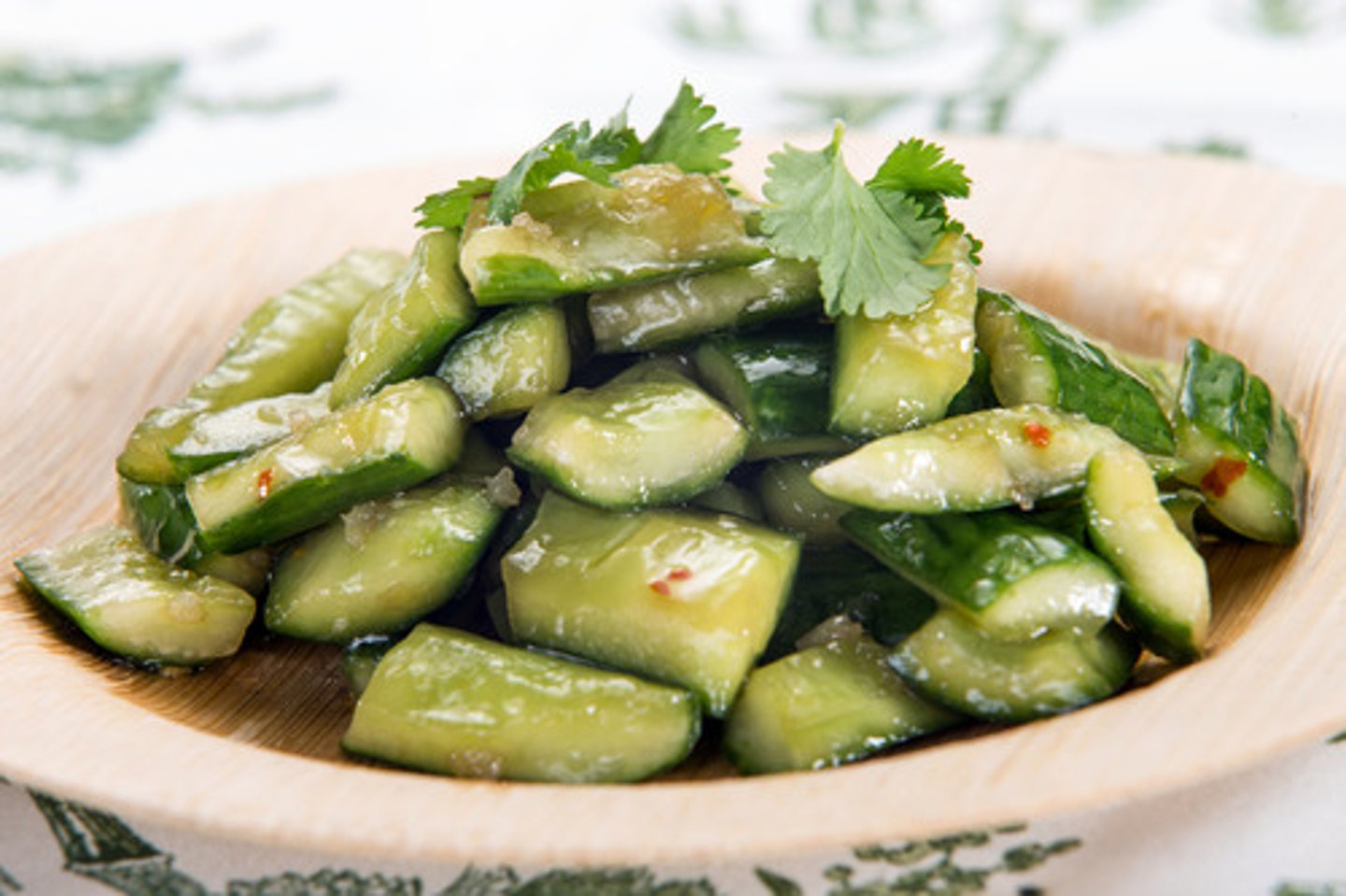 <p>pāihuangguā - smashed cucumber salad</p>